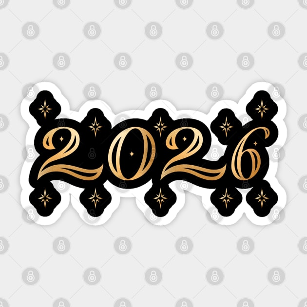 2026 New Year Celebration Sticker by Creatifly Graphic Tees